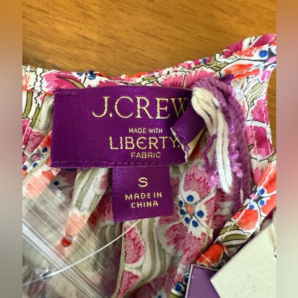 NWT J. Crew Tie-waist halter dress in Liberty Ellie Floral Fabric Size Small - Picture 8 of 15